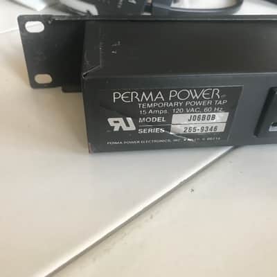 Perma Power J06BOB black Rack Mount 6 outlet Power Strip image 3