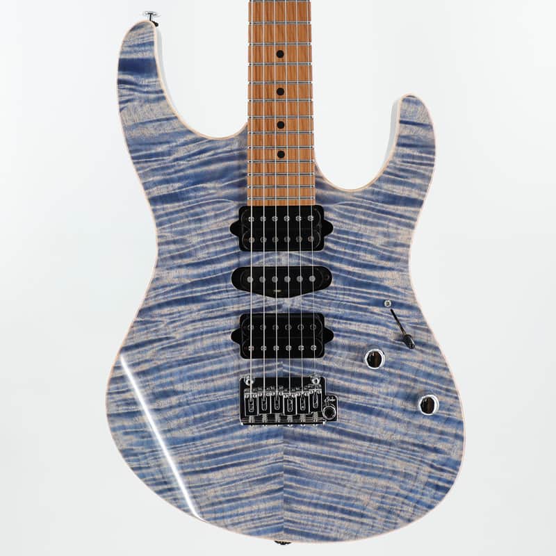 Suhr Modern Plus HSH Electric Guitar - Trans Blue Denim Slate w/Roasted Maple Fingerboard image 1