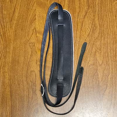 Perri's Vintage Leather Guitar Strap Black 2.5 in. image 1