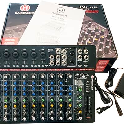 Harbinger LV14 14-Channel Mixer 2022 - Present - Black image 8