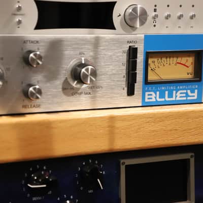 Black Lion Audio Bluey FET Limiting Amplifier / Compressor 2019 - Silver with Blue Stripe image 1