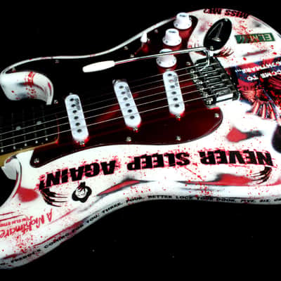 Custom Painted  and Upgraded Fender Squier CXS Strat With Matching Headstock-Aged and Relic'ed image 16