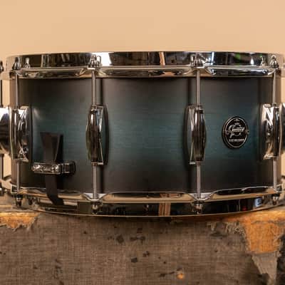 Gretsch Renown 6.5x14 Satin Antique Blue Burst Snare Drum image 9