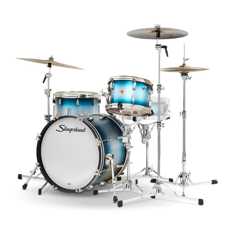 Slingerland Radio King 12/14/20 3pc. Drum Kit Blue and Silver Lacquer image 1