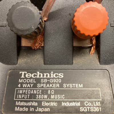 Technics SB-G920 Vintage Pair 4-Way 380W Speakers image 8