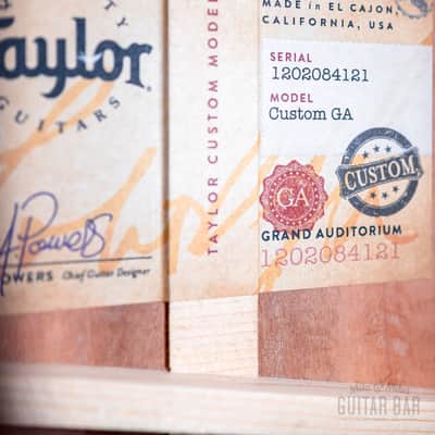 2024 Taylor Custom Grand Auditorium Acoustic Electric Guitar Western Red Cedar + Indian Rosewood image 6