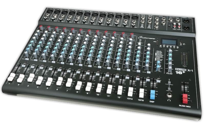 StudioMaster Club-XS16+ 16-Channel Analog Mixer with DSP, Bluetooth & USB/SD Recording image 1