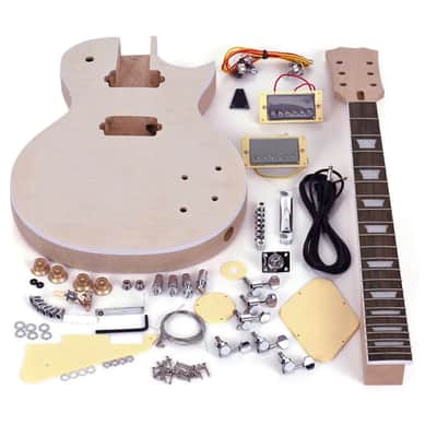 LP Style DIY Electric Guitar Kit Mahogany Body & Neck Build Your Own Gutiar J0Z6 image 2