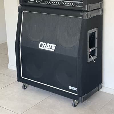 Crate GX-130C 130w head w/matching GS-412SS 200w 4x12 cabinet, 1994 black ozite halfstack, Made in USA *OSDM HOLY GRAIL* image 23
