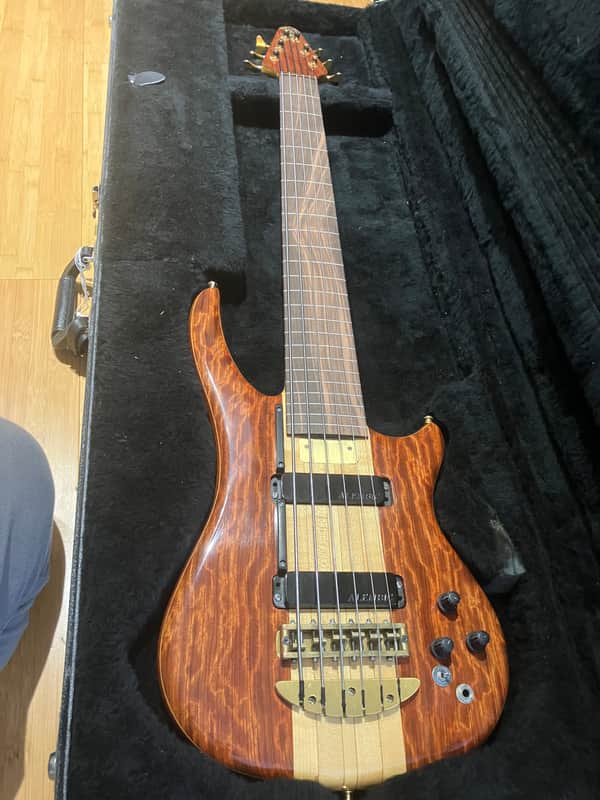 1993 Alembic Essence 6 String Fretless - Bubinga - with OHSC image 1