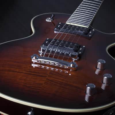 Schecter Solo-II Supreme Cat's Eye Black Burst image 8
