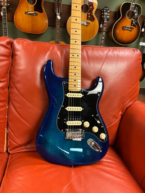 2025 Fender Player II Plus Top HSS Stratocaster Blue Burst image 1