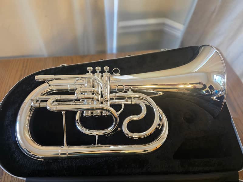 Jupiter JBR1101M Quantum Mark II Series Marching Euphonium 2022 - Silver image 1