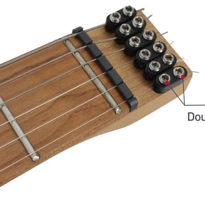 Swing UV-1F Matte Blue Burst Headless Electric Guitar Burl Top Fan Fret Multi Scale image 8