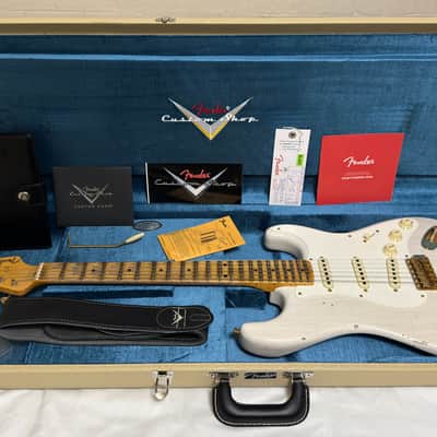 2024 Fender Custom Shop LTD ’57 Stratocaster Relic Strat Aged White Blonde w/ COA OHSC image 5