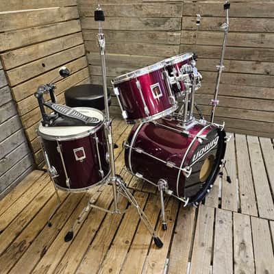 Ludwig Rocker Vintage Drum Kit, Red Inc Chad Smith Snare USED! RKCKK051124 image 6