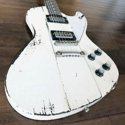Rock N Roll Relics Revenge Modern Offset Electric Guitar Aged Olympic White 251966 image 2