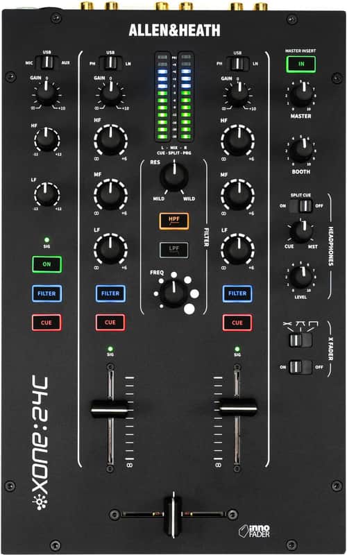 Allen & Heath Xone:24C 2+1 Channel Analog DJ Mixer/Interface image 1