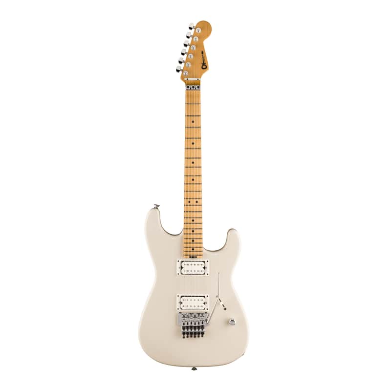 Charvel American Neo-Classic San Dimas SD1 HH FR Maple Fingerboard with Hardshell Gig Bag (Ivory Blitz) image 1