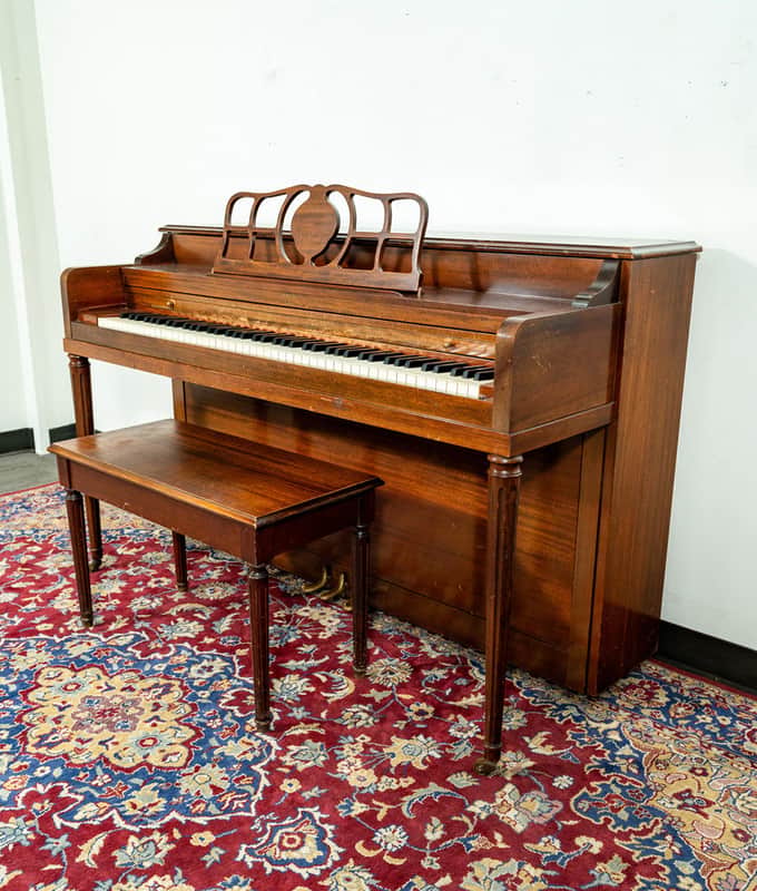 Primrose Sohmer Console Upright Piano | Satin Mahogany | SN: 729P | Used image 1