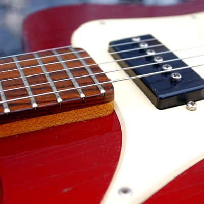 MURPH SQUIRE ii-T 1965 Aged Candy Apple Red. Offset Guitar Styled after Jaguar and Strat. ULTRA RARE image 15