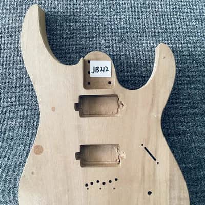Solid Mahogany Wood Guitar HH Body DIY Project image 2
