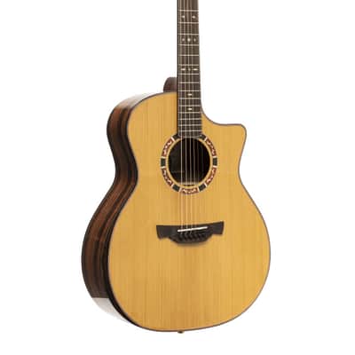 Crafter VL G22CE VVS VL Series Grand Auditorium Cutaway Solid Spruce Top Mahogany Neck 6-String Acoustic-Electric Guitar w/Gig Bag image 2