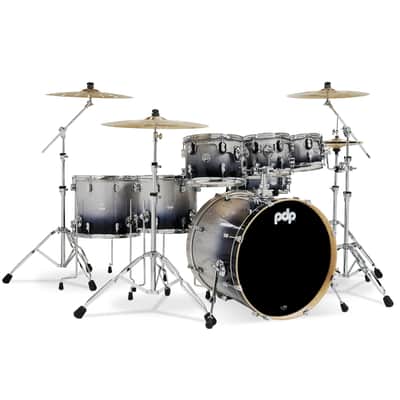 PDP Concept Maple Drum Kit 22-8-10-12-14-16+14in - Silver/Black image 6