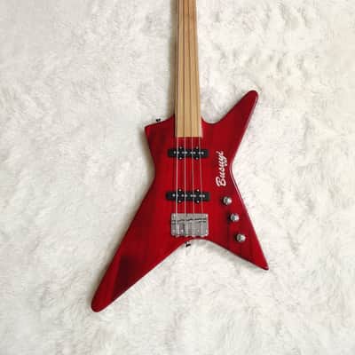4 Strings Short Scale Set Neck Fretless Bass Busuyi Guitar 2021 Bild 2