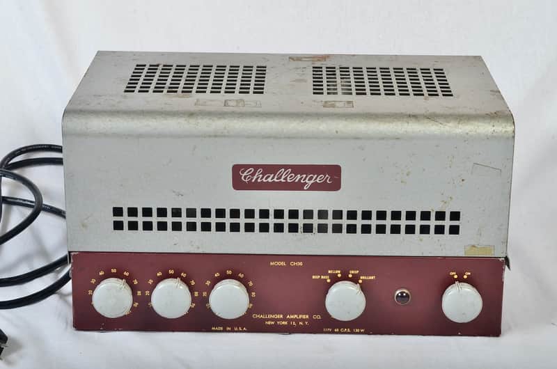 Modded Challenger Amplifier Co. CH30 - now a guitar amp head 1950's image 1