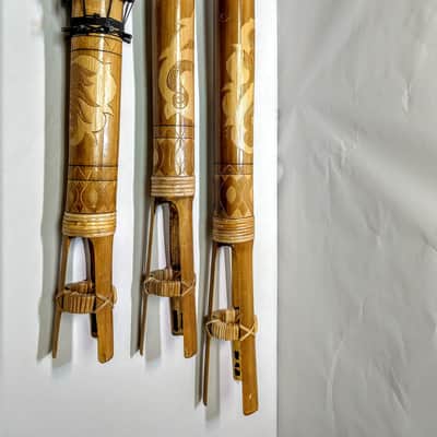 Boo Bam Boobam Bamboo Set of 3 South America Primitive Octobans image 2