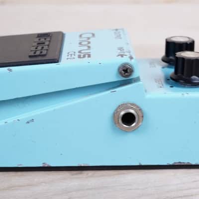 Boss CE-2 Chorus (Black Label) 1986 Blue Made in Japan MIJ ACA image 4