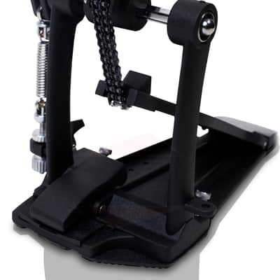 Drum Hardware Kit (3 Piece Set) by GRIFFIN - Kick Drum Pedal, Snare Stand & Straight Cymbal Stand | Deluxe Double-Chain Steel Pedal, Slip-Proof Gear Tilter & Clamp Basket Holder image 3