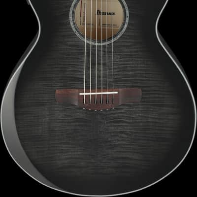 Ibanez AEWC400 Acoustic Electric Guitar - Transparent Black Sunburst High Gloss (AEWC400TKS) image 14