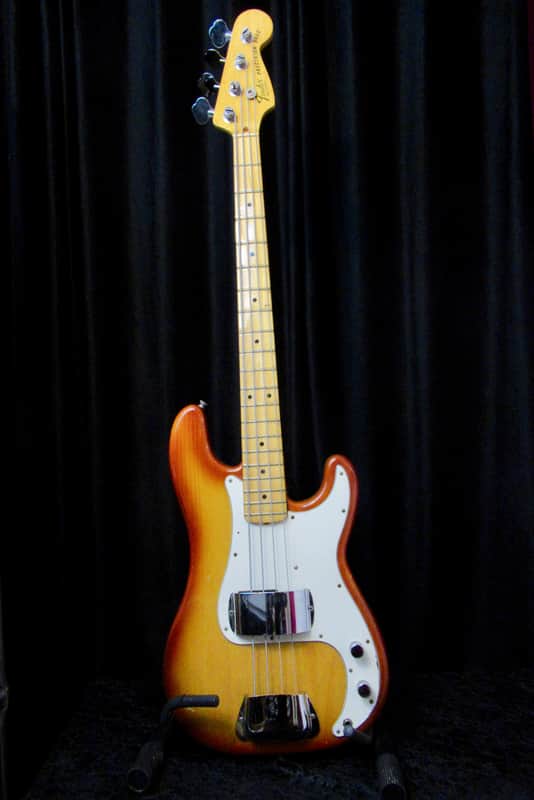 Fender Precision Bass with Maple Fretboard 1970 - 1983 - Sienna Sunburst image 1