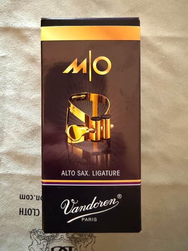 Vandoren Ligature sax alto M/O 2025 - Plaqué or image 1