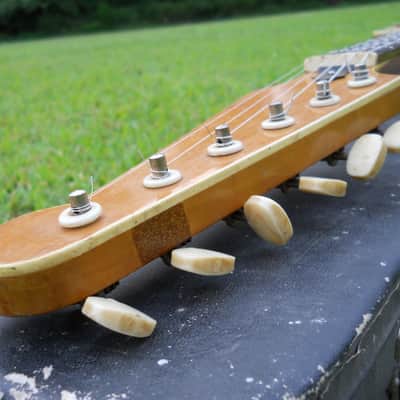 Vintage 60's Guyatone LG40 Original And Complete With Case, Natural, VGC, RARE! image 17