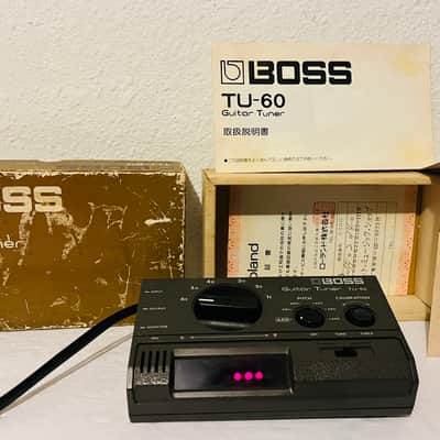 RARE Vintage BOSS TU-60 Guitar Tuner 1979 - 1983 Japanese HQ Portable Tuning image 5