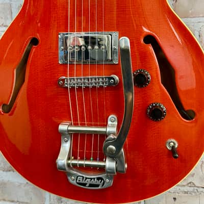 Hamer Newport Hollow Body USA 2000 - Orange Sparkle image 4