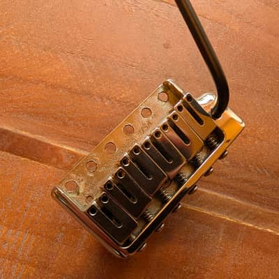 MannMade USA Tremolo Bridge With Trem Arm Heavy Block Chrome/Black 15.6Oz image 7