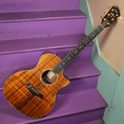 2006 Taylor K14ce Koa Jumbo Cutaway Guitar (VIDEO! Fresh Work, Ready) image 1