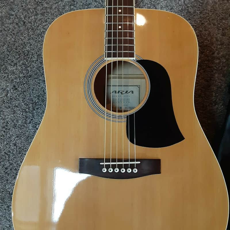 ARIA アリア アコースティックギター AW-20N ナチュラル Aria AW-20N Acoustic Guitar | Reverb