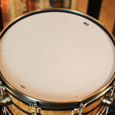 DW 6.5x14 Collector's 50th Anniversary Persimmon Spruce Snare Drum - SO#1274305 - #4 of 200 image 4