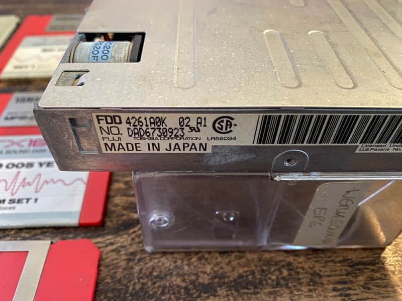 Yamaha TX16W Parts Floppy Drive & Sound Library Manual | Reverb