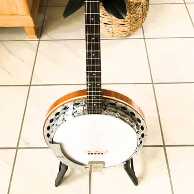 Höfner  Tenor Banjo, model 738, vintage ca 1970 - brown image 2