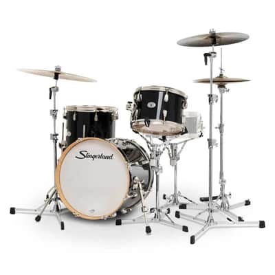 Slingerland Studio King 3pc Drum Set 18/12/14 Del Norte Black image 2