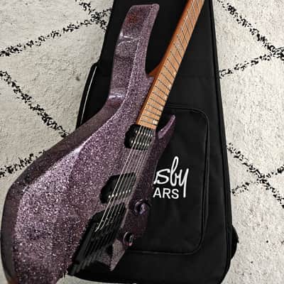 Ormsby Headless Goliath 7 GTR Run 17 Lavender Sparkle Multiscale 7 String image 15