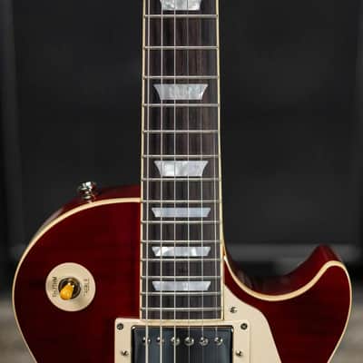 Epiphone 1959 Les Paul Standard Reissue Electric Guitar - Deep Cherry Sunburst with Hardshell Case image 9