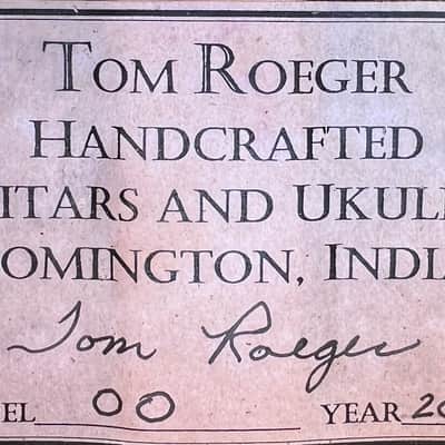 2018 Tom Roeger Custom 00 Acoustic/Electric Guitar W/HSC Natural image 10
