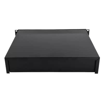 19 " Rack Mount 2U Locke Drawer Audio Dj Server Rack Storage Cabinet With Keys image 5